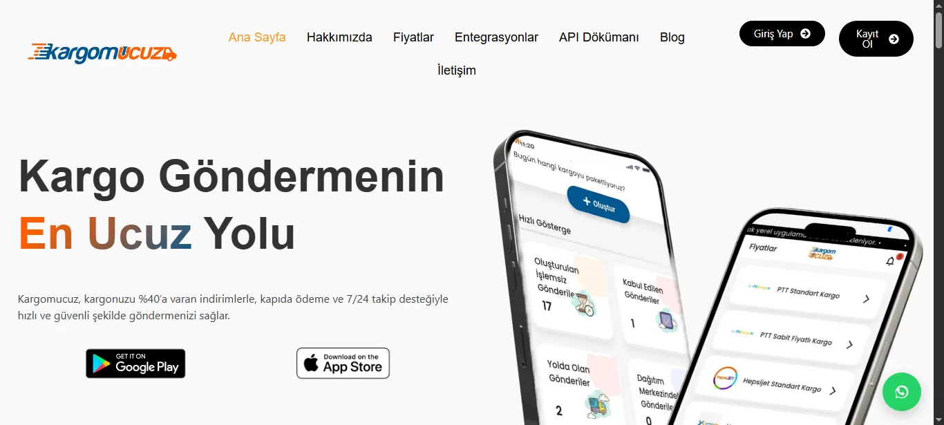 Kargom Ucuz Mobil Uygulaması